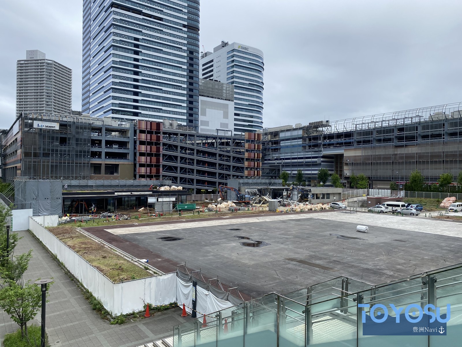 再開発中の豊洲二・三丁目(造成中の空き地)